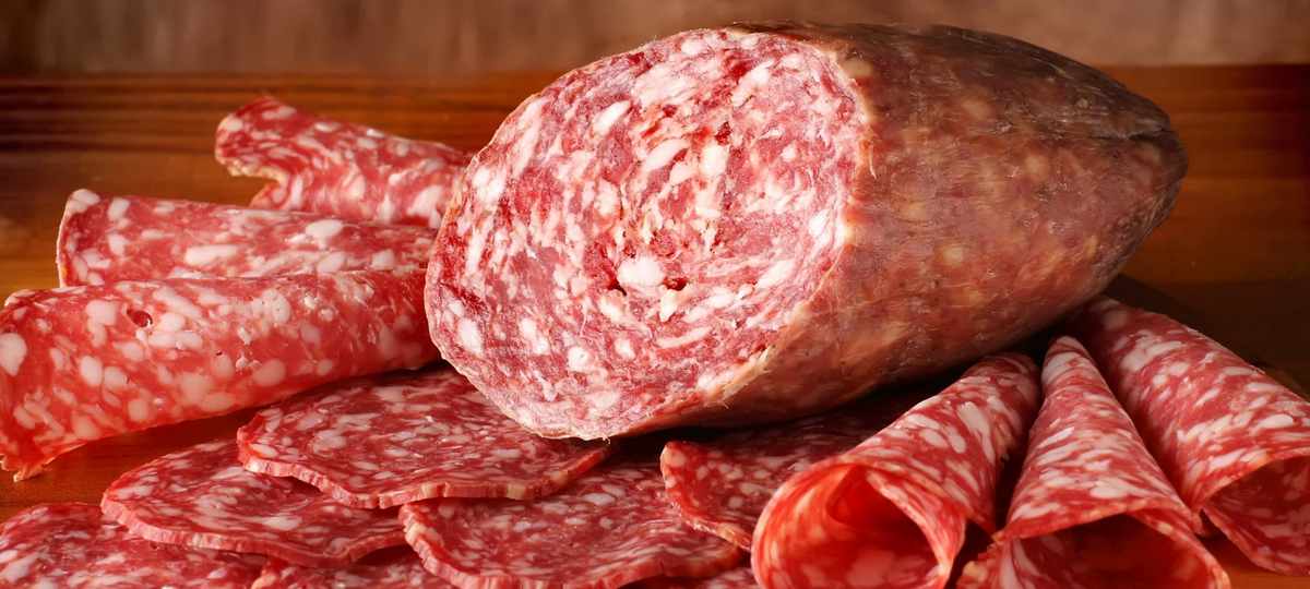 Колбаса крупным планом