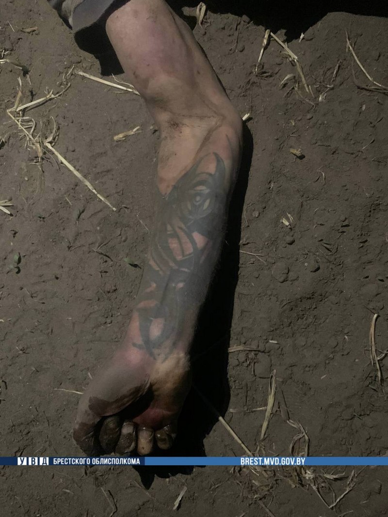 Тело мужчины. Фото: УВД Брестского облисполкома