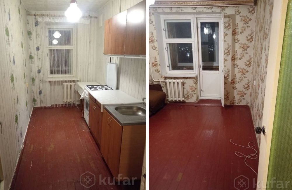 Состояние самой дешевой однокомнатной квартиры в аренду на kufar.by.