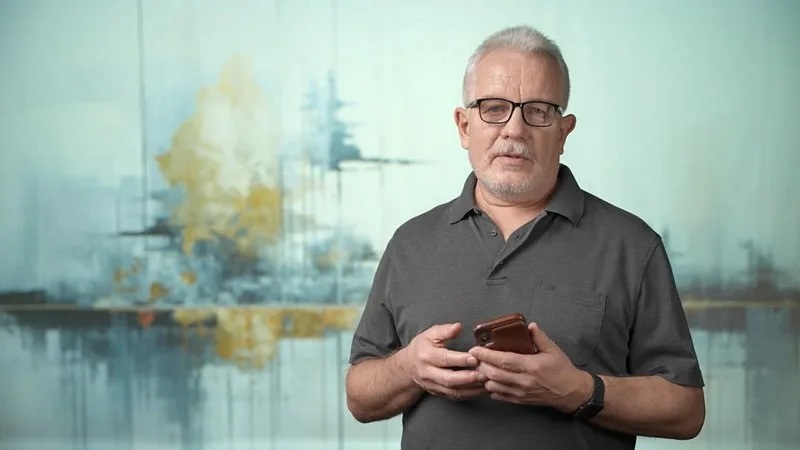 Віктар Марчук. Здымаем відэа. Фота: з ўласнага архіва