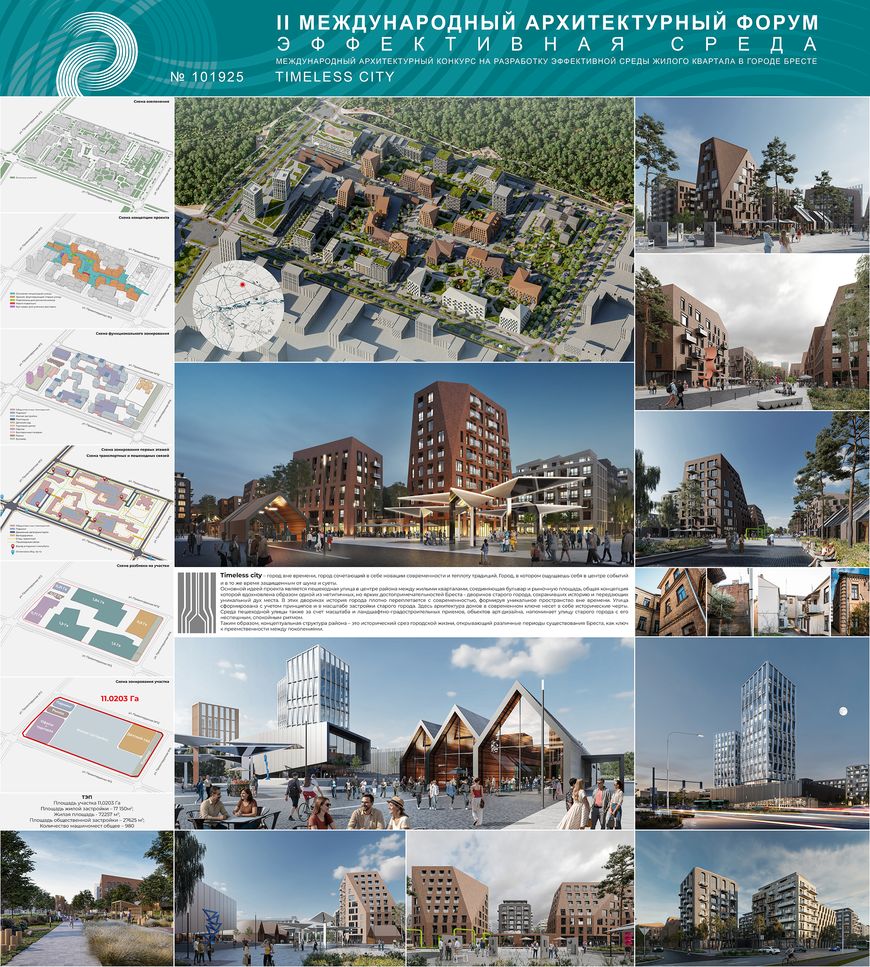 Проект Timeless city, одержавший победу в конкурсе на международном архитектурном форуме «Эффективная среда».