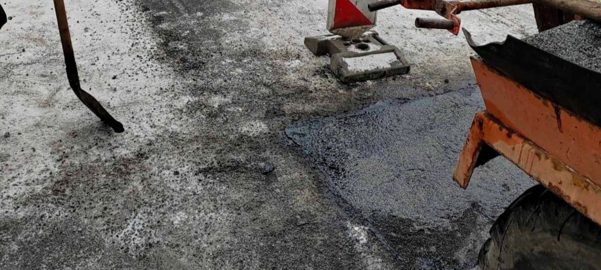 Ямочный ремонт в Бресте зимой 2026 года