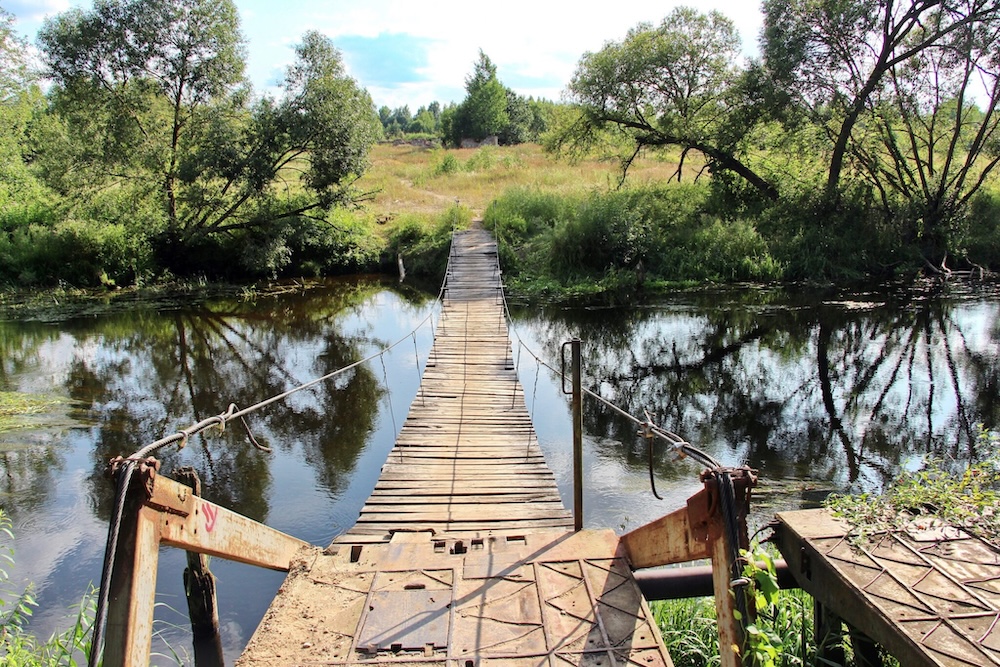 Пруд в усадьбе Здроевских в д. Межица Лепельского района. 
